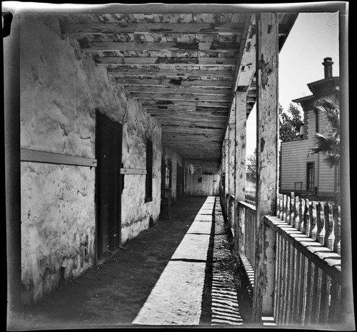 Corridor of the Lugo adobe, Los Angeles