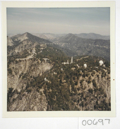 Color aerial view of Mount Wilson Observatory