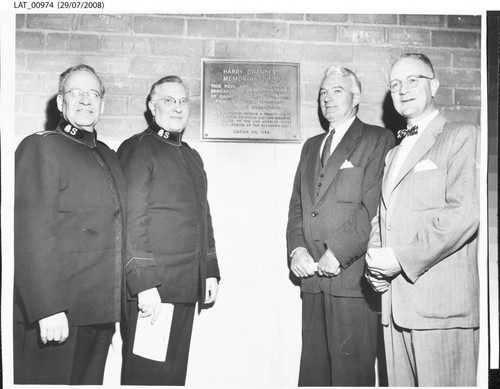 Dedication of Harry Chandler Memorial Pool at Salvation Army Youth Center