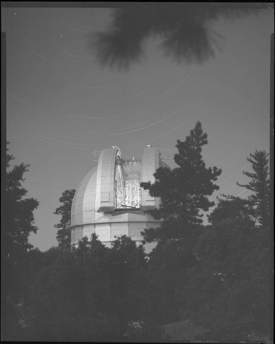 The 100-inch telescope dome by moonlight, Mount Wilson Observatory