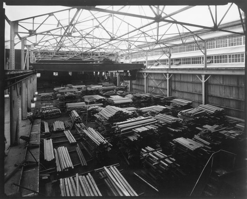 Factory storage area, Bethlehem Steel Company. 1936