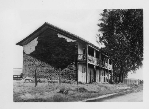 Adobe ranch house of Camolio Rios on Camino Real at Calidonia near San Miguel, built 1838