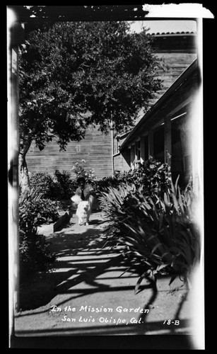 In the Mission garden, San Luis Obispo, Cal