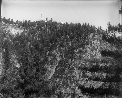 Mount Wilson Observatory as seen from Mount Harvard