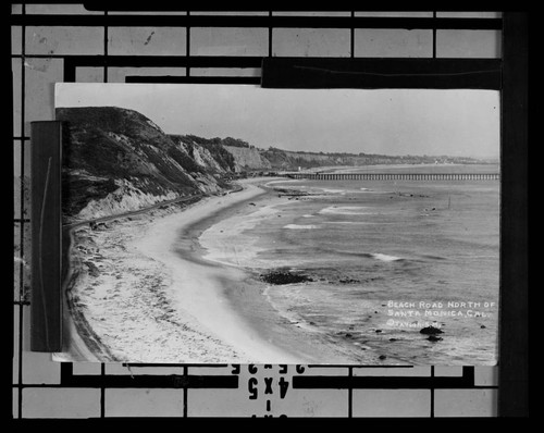 Beach Road north of Santa Monica, Cal