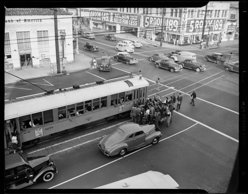 Intersection of South Broadway and Manchester Avenue, Los Angeles