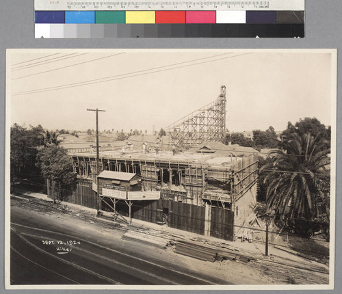 Construction view of Grace Nicholson's Treasure House, Pasadena