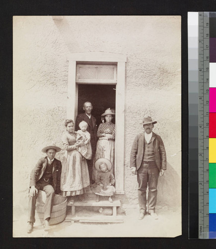 Old Ned and his family. El Paso, 1884