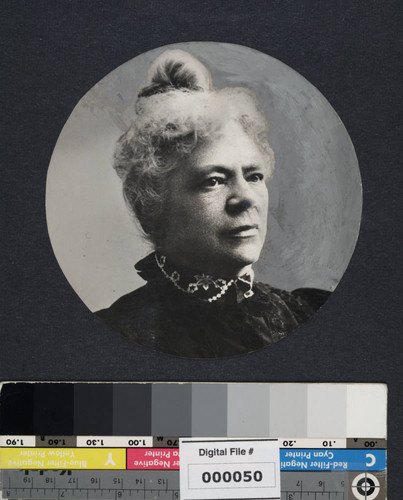 Circular portrait of Eliza A. Otis