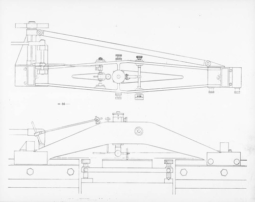 Diagram of a new "B" ruling machine