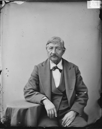 Ward Coachman (Creek). Ex-tribal chief and progressive friend of whites. Oklahoma, 1875