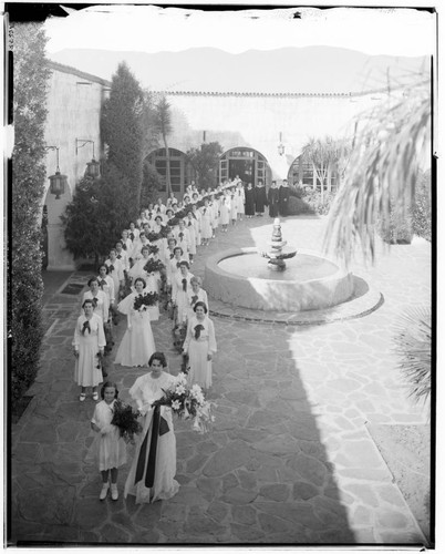 Sacred Heart Academy graduation, Flintridge. 1936