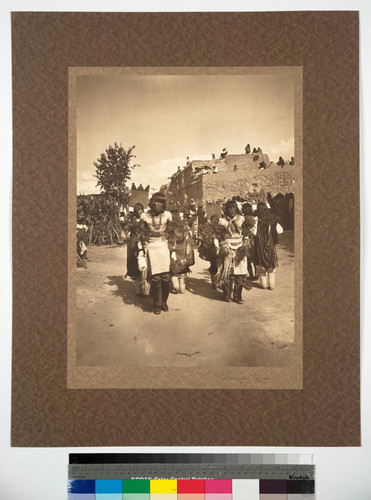 The Pueblo of Acoma, New Mexico. The annual harvest dance of the Acoma Indians