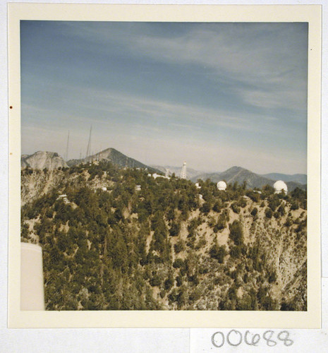 Color aerial view of Mount Wilson Observatory