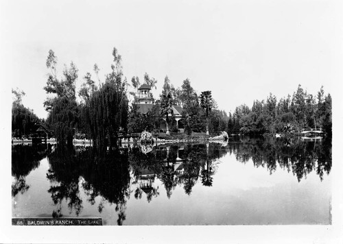 The lake on Baldwin’s Ranch, Santa Anita