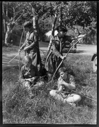 Archery at Santa Monica Girl Scout camp