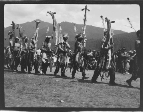 Participants in White Deerskin Dance