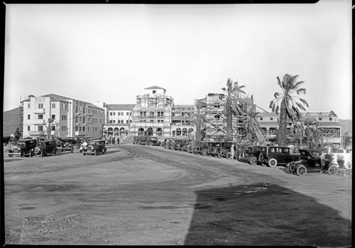 Norconian Resort under construction, Norco. 1928