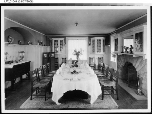 Dining room at a Vermejo Ranch lodge