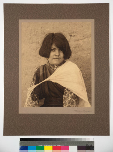 Acoma child. Daughter of the Chief. New Mexico