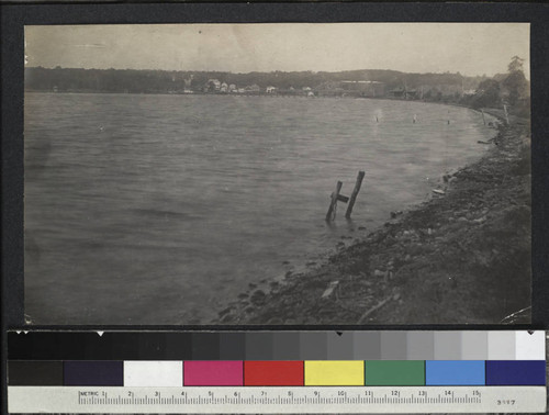 Lake Geneva, Wisconsin, with buildings on opposite shore