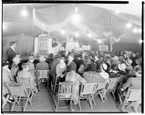 Demonstrations at the Electric Appliance Show at the Municipal Power Plant, South Broadway, Pasadena. 1928