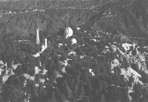 Aerial view of Mount Wilson Observatory