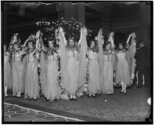 Showgirls at the Club Casa del Mar, Santa Monica, California