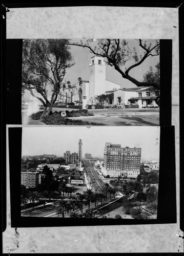 New Union Passenger Station, Los Angeles, Cal. ; Wilshire Boulevard, Los Angeles, Cal