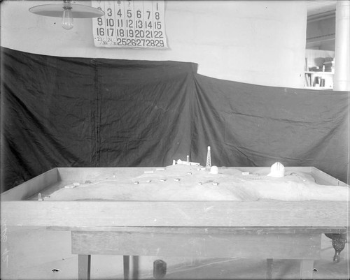 First model of Mount Wilson Observatory under construction