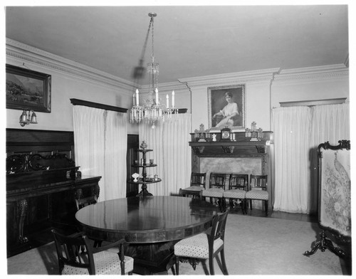 Dining room, Patton residence, San Marino