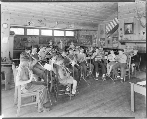 Student orchestra, Polytechnic Elementary School, 1030 East California, Pasadena. March 24, 1941