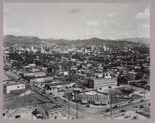 Hollywood northeast from Santa Monica Blvd. and Highland