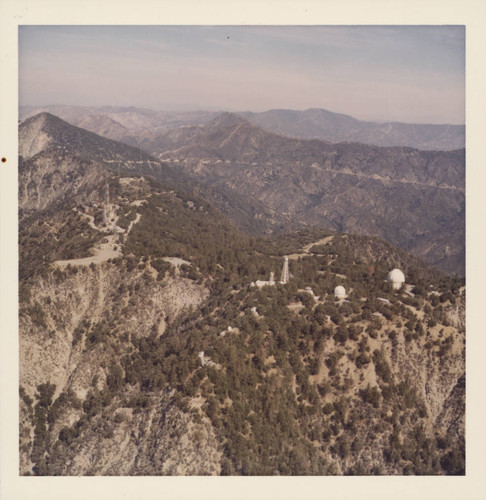 Color aerial view of Mount Wilson Observatory