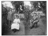 Young man and woman ; young man in a rocking chair