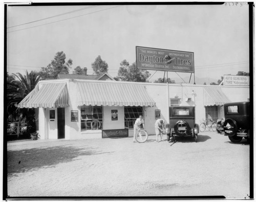 Dayton Tires, 163 West Colorado, Pasadena. 1928