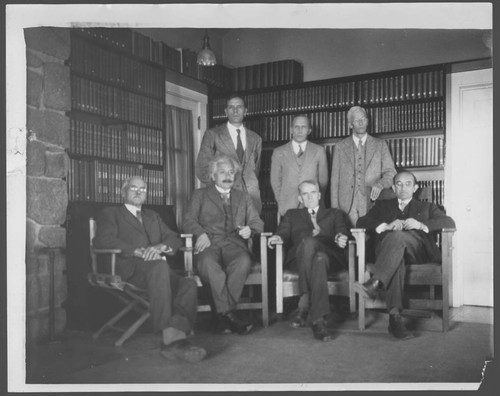 Scientists in the Monastery Library, Mount Wilson Observatory