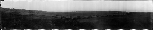 Santa Monica Canyon from Pacific Palisades, Los Angeles. 1904