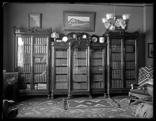 A. C. Vroman residence, interior view showing study