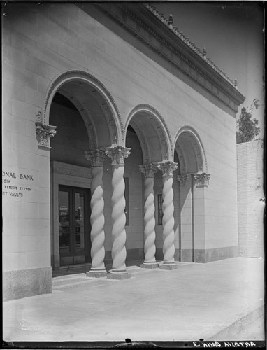 Exterior detail, First National Bank, Artesia, California