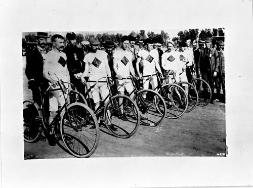 Los Angeles Athletic Club bicycle team, Oct. 3, 1893