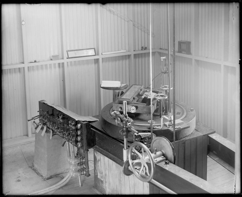 Spectrograph inside 60-foot tower at Mount Wilson Observatory