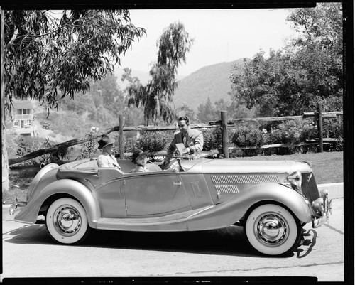 Jensen automobile with a Ford engine. 1936