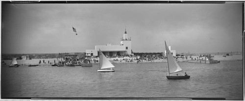 Opening day, Lido Isle, Newport Beach. 1928