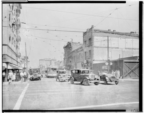 Intersection of East Colorado and Fair Oaks, Pasadena. 1929