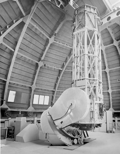 Remodeled 60-inch telescope, seen from the east, Mount Wilson Observatory