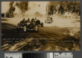 Fighting for the lead, Nevada Ave. curve, Santa Monica road race, 1912