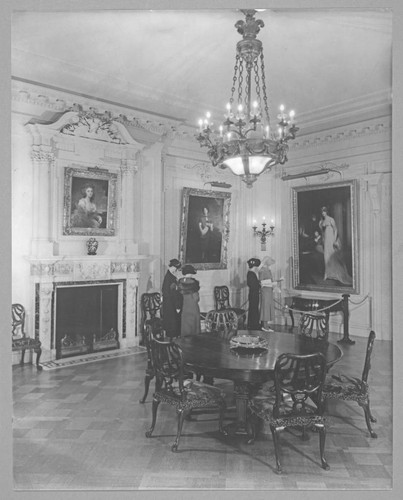 Dining room in the Huntington residence