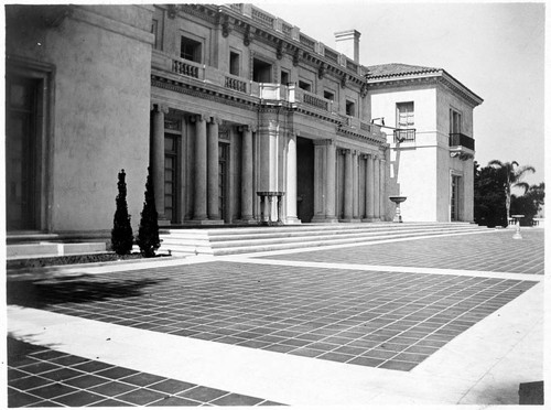 South terrace of the Huntington residence