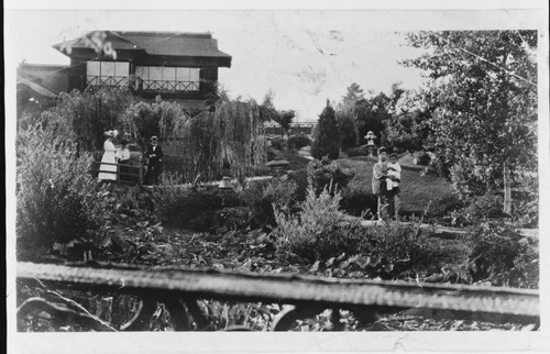 Marsh Japanese tea garden house, circa 1910